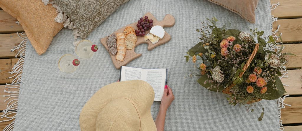 Serveringsbrett puslebrikke nærbilde